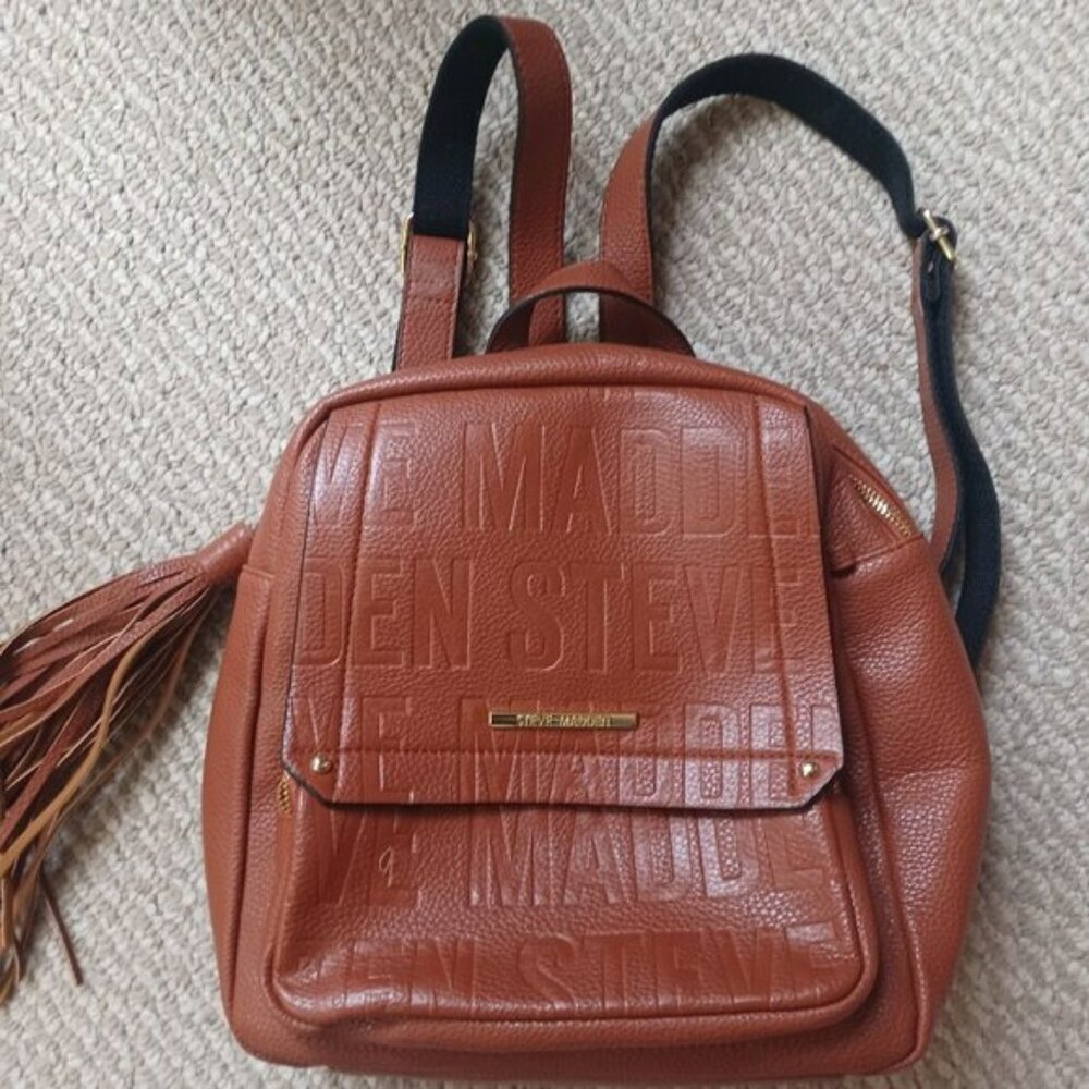 Steve Madden faux leather backpack